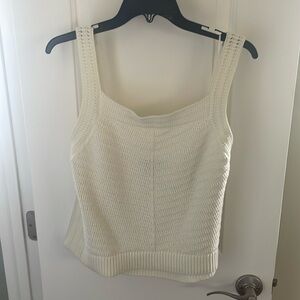Banana Republic Crochet Tank Square Neck